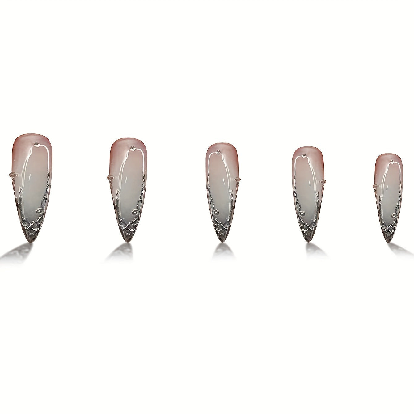 Elegantes Stiletto Press-On Nagelset Brehn
