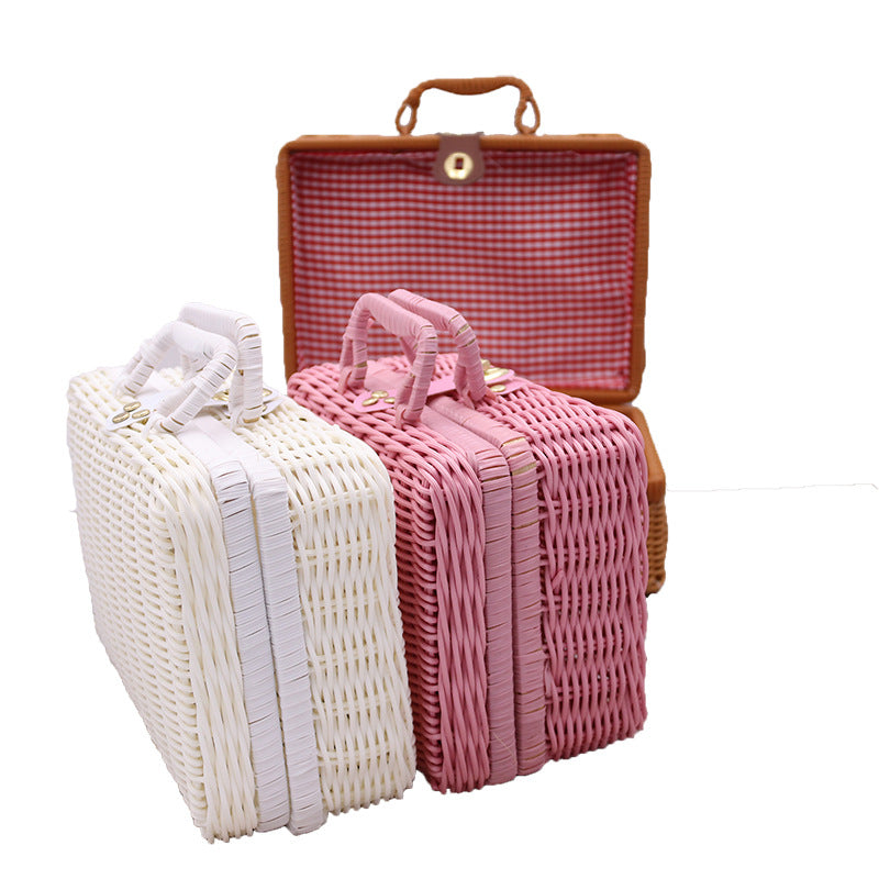 Vintage-inspirierte gewebte Aufbewahrungsbox Brehn