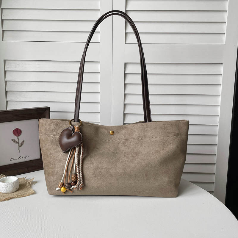 Wildleder Schulter Tote Bag Brehn