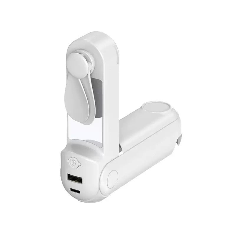 Damen Tragbarer Handventilator mit LED-Anzeige und USB-Ladefunktion Brehn
