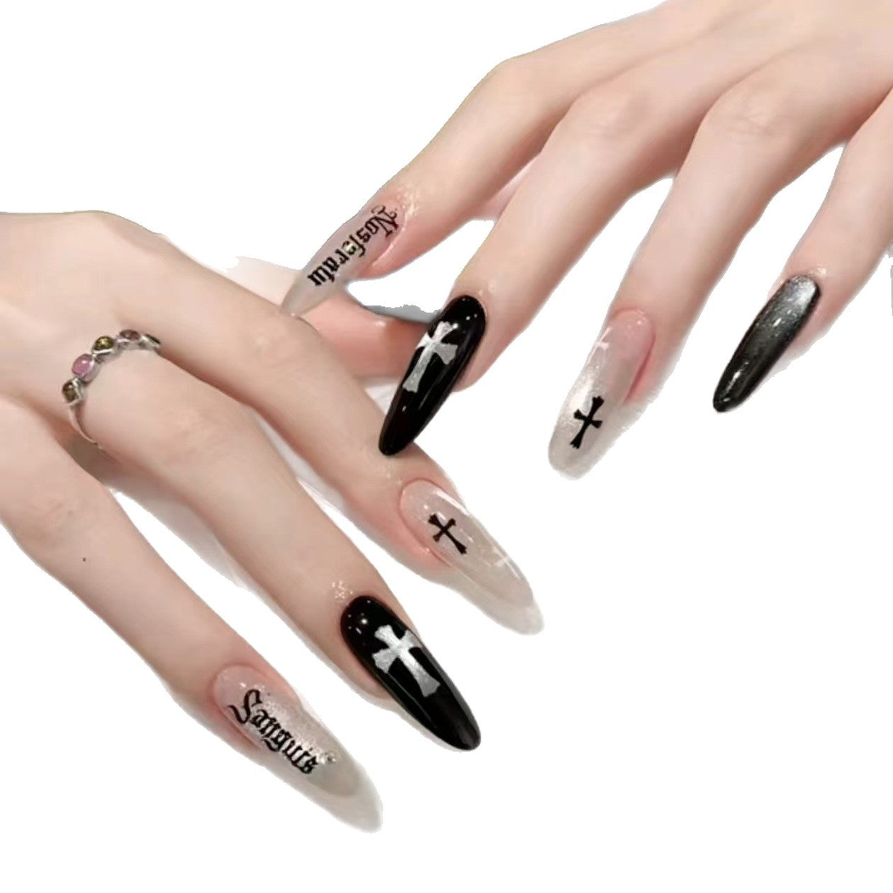 Künstlerische Press-On Nagelspitzen Brehn