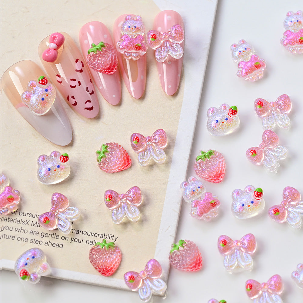 Dekorative 3D Nagelkunst Charms