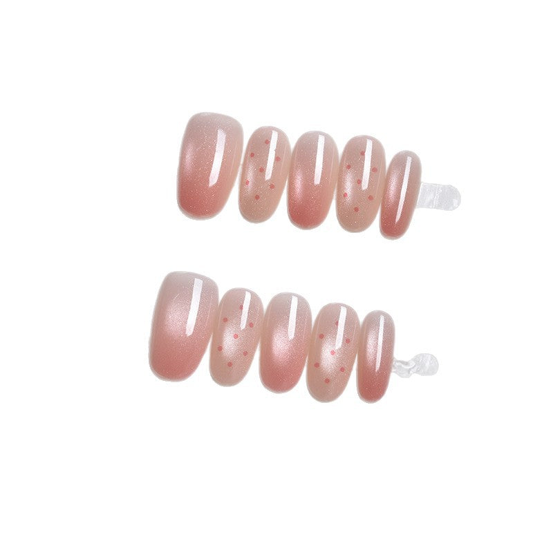 Glänzende Ombre Press-On Nagelverlängerungen Brehn