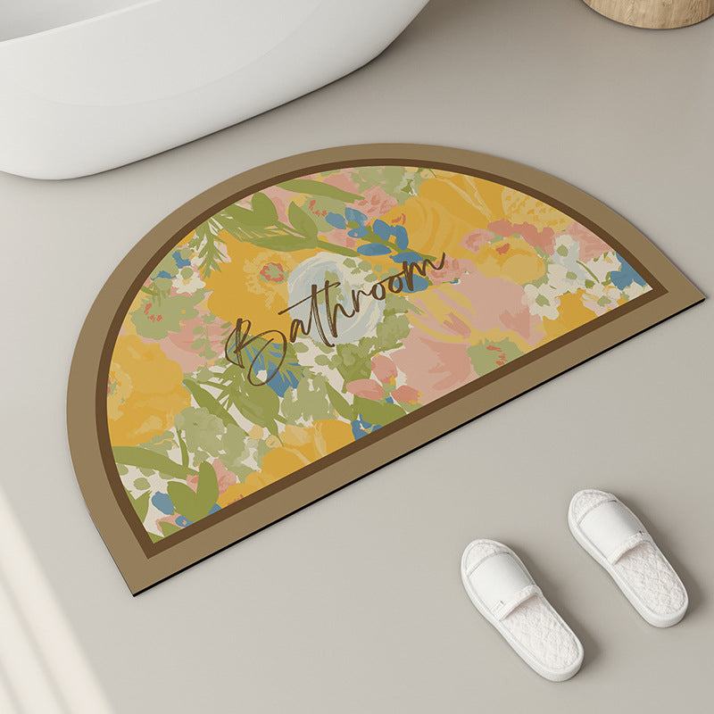 Stylische Florale Badezimmermatte Brehn