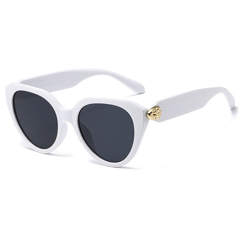 Damen Cat-Eye Sonnenbrille mit goldenen Akzenten und schützendem UV-Filter Brehn