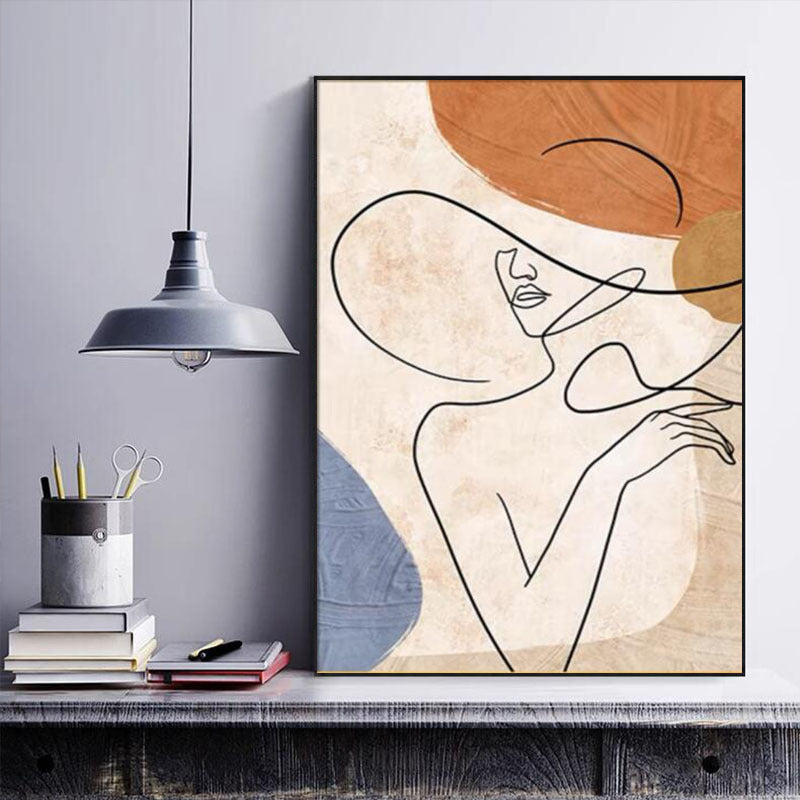Abstrakte Linienkunst Leinwanddruck