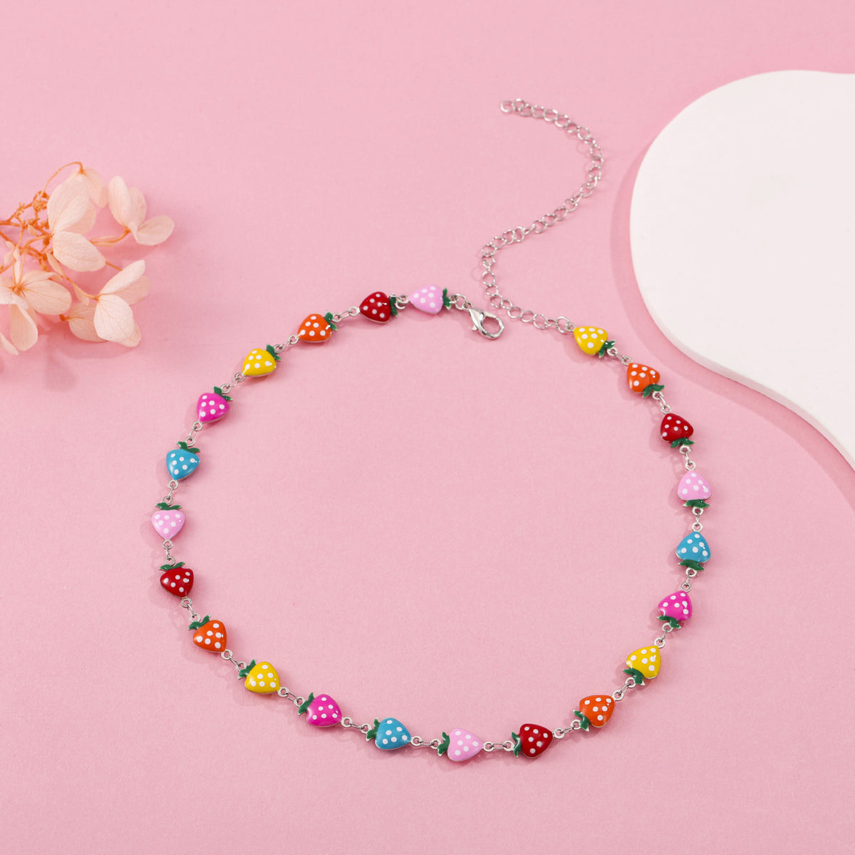 Verspielt Erdbeer Charm Armband Brehn