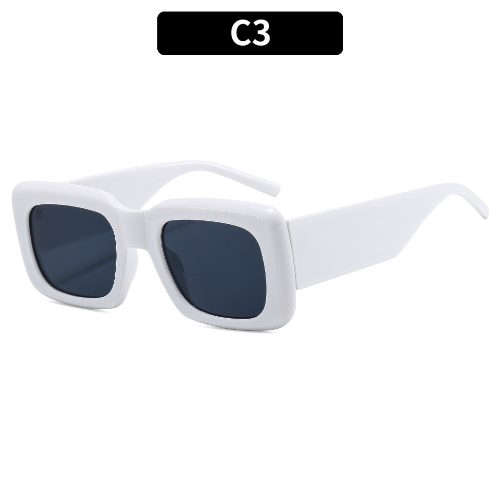 Stylische geometrische quadratische Sonnenbrille