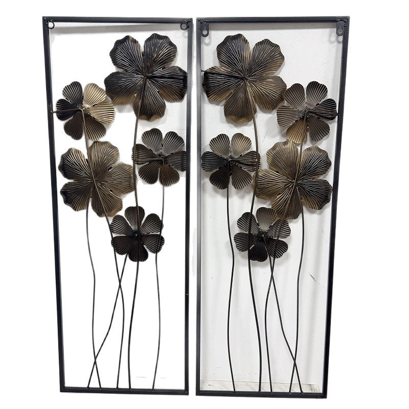 Künstlerische florale Wandmetalldekoration Brehn