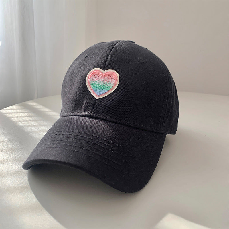 Damen Casual Herz Bestickte Baseballmütze Brehn