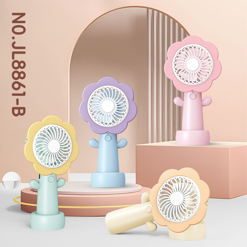 Damen Tragbarer Mini Blumenhandventilator Brehn