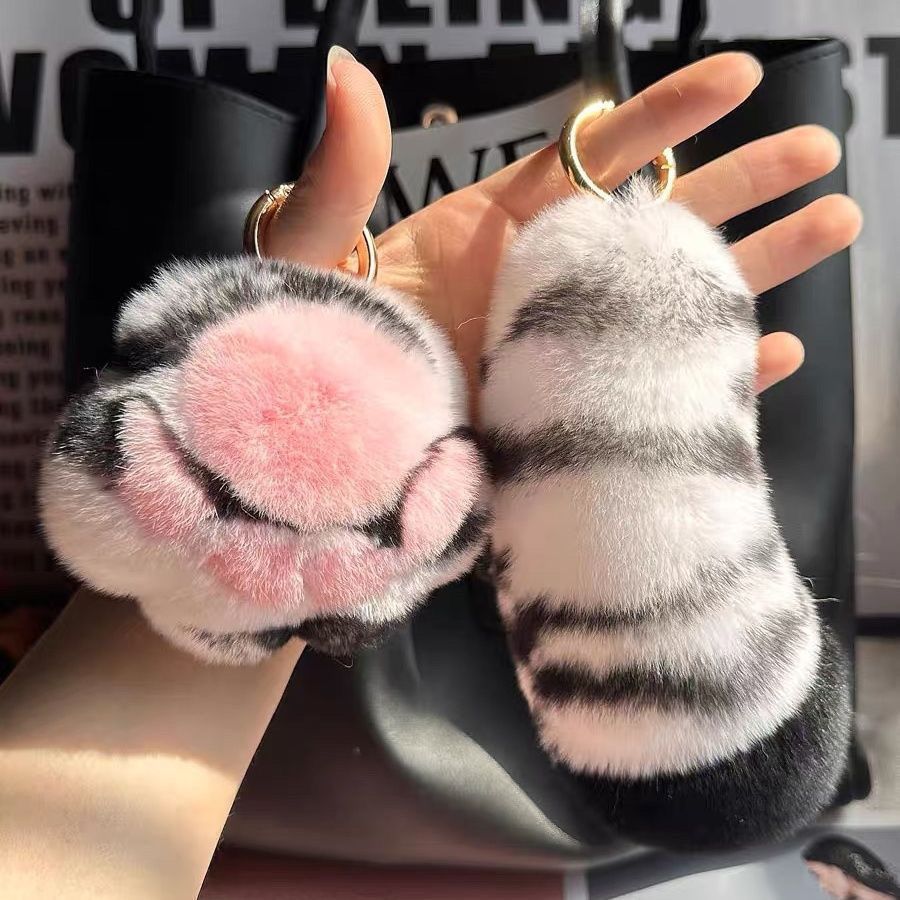 Plüsch-Tier-inspiriertes Schlüsselanhänger-Accessoire Brehn