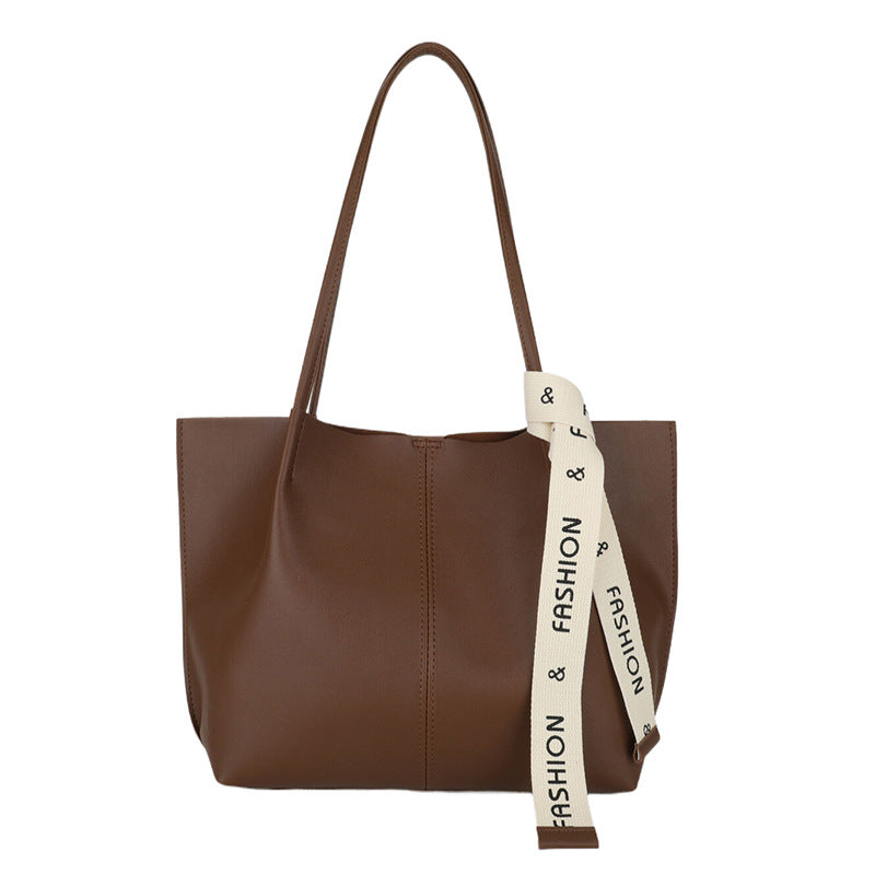 Stilvolle Kunstleder Tote Bag mit strukturiertem Griff