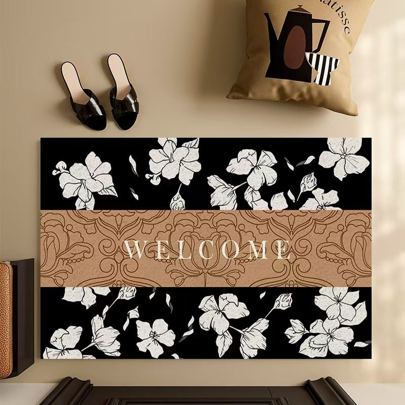 Floral Willkommensmatte
