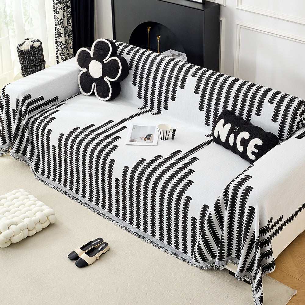 Gemütliche dekorative Fransen-Sofa-Wurfdecke