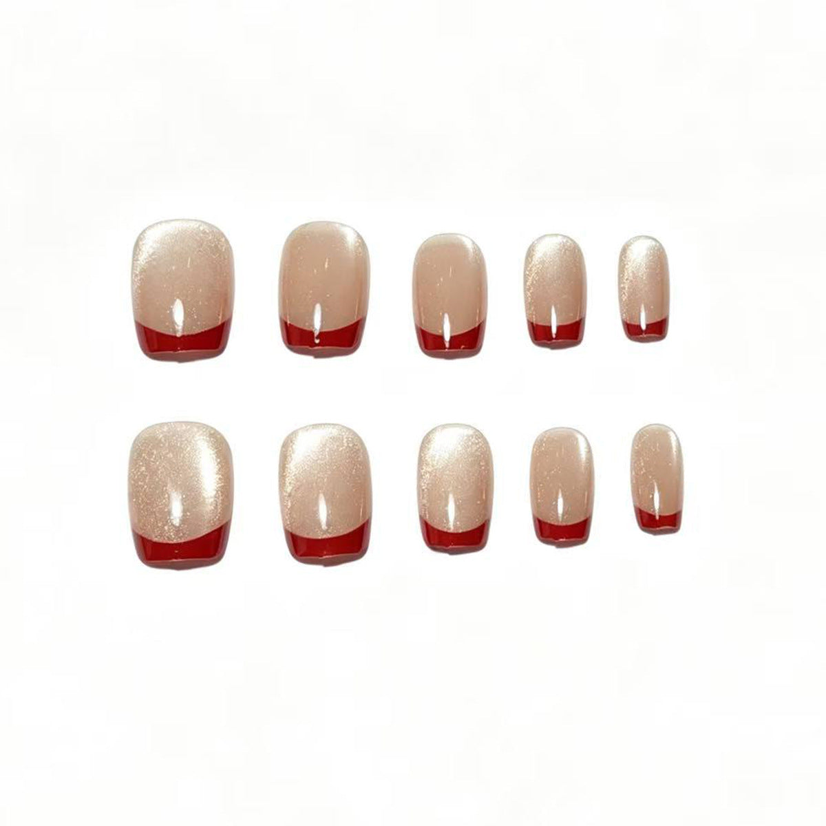 Elegantes French Tip Nagelkunstset Brehn