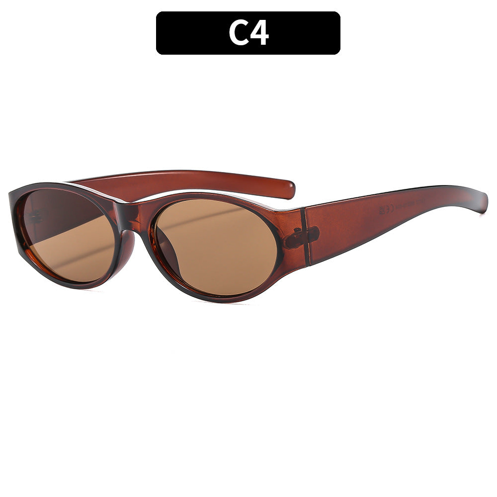 Vintage-inspirierte elegante ovale Sonnenbrille