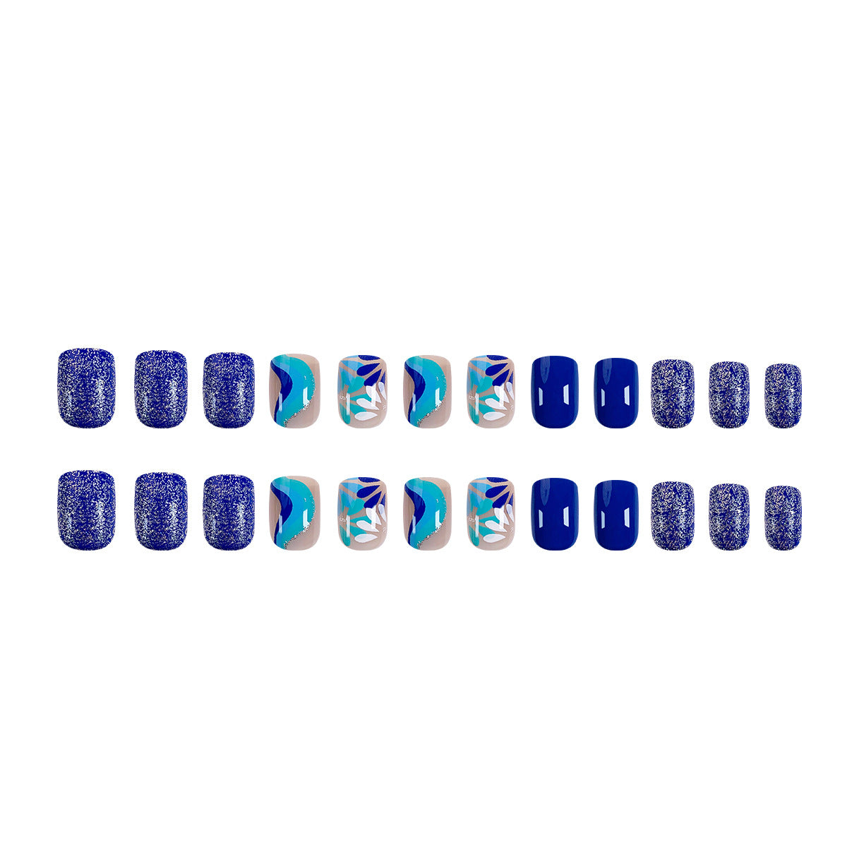 Kunstvolle Nageldesign mit floralen und geometrischen Mustern Brehn