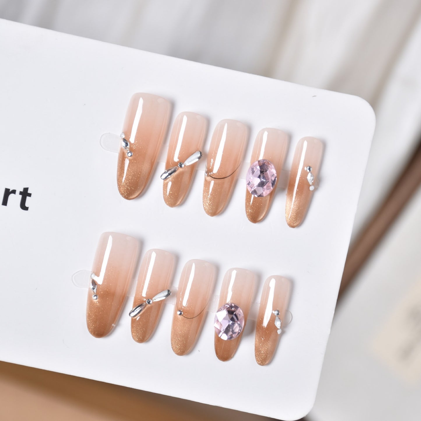 Glamouröse Lange Stiletto Press-On Nail Extensions Brehn