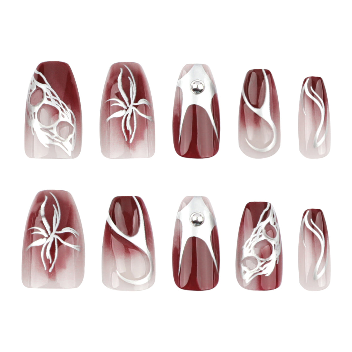 Kunstvolle Nagelverlängerungen mit filigranem Design Brehn