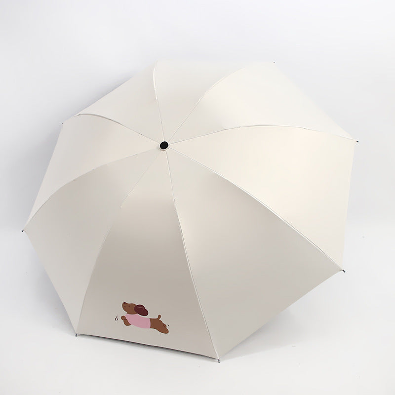 Damen Kinderfreundlicher Regenschirm mit lustigem Bärenmotiv Brehn