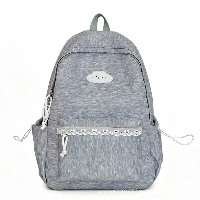 Rucksack mit Verspieltem Wolkenmotiv und Praktischen Fächern Brehn