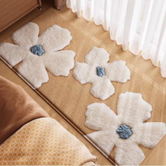 Blumenmuster-Teppich