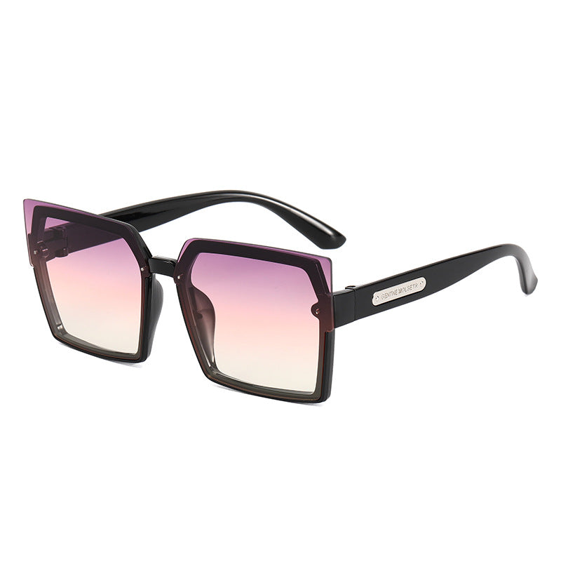 Damen Modische quadratische Sonnenbrille mit stylischem zweifarbigen Rahmen Brehn