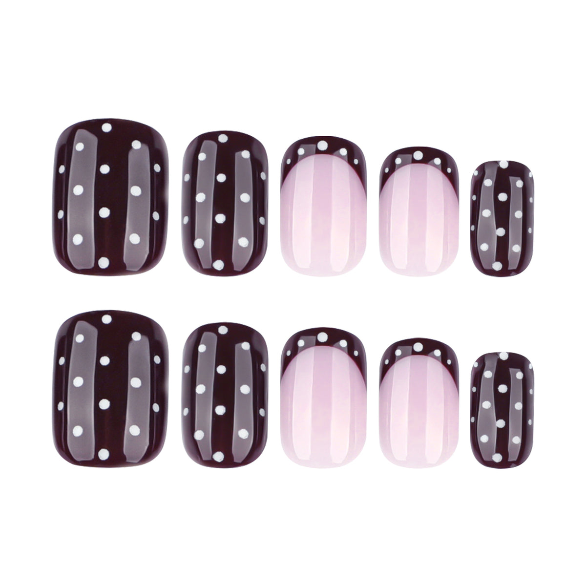 Kunstvolle Nagelkunst mit elegantem Polka-Dot Design Brehn