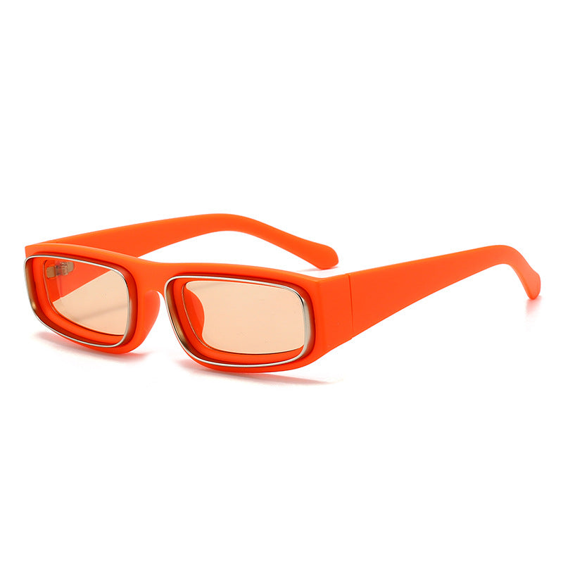 Damen modische und trendige Sonnenbrille mit breitem Rahmen Brehn