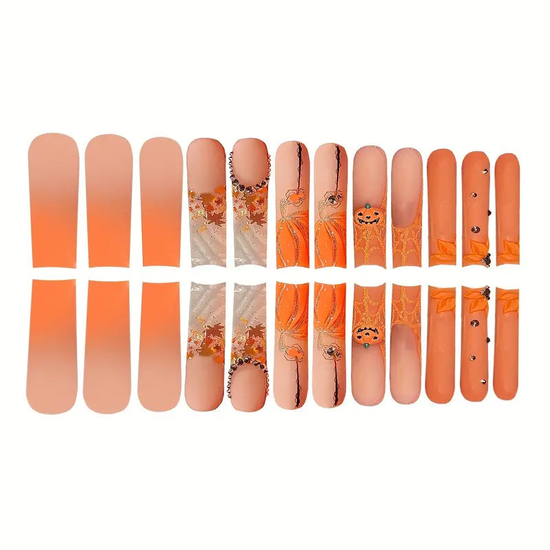 Saisonales Themen-Press-On-Nagelkunst-Set Brehn