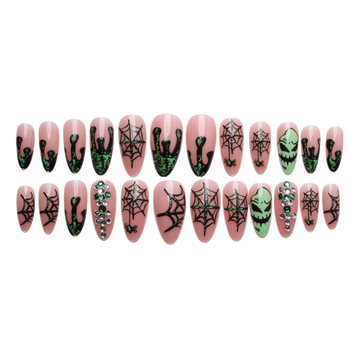 Kreatives Kunstnagelset mit Halloween-Motiven Brehn