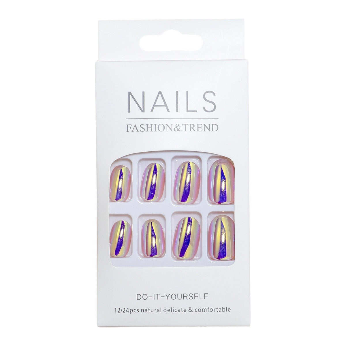 Premium-Spiegel-Finish Press-On Nagelset Brehn