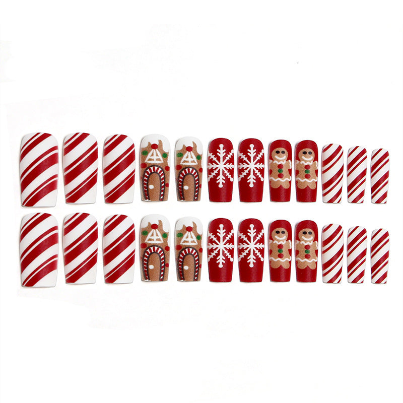 Festliche Kunstnägel mit winterlichen Motiven Brehn