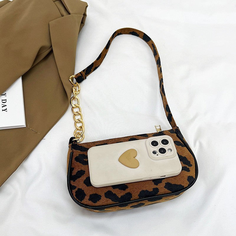 Leoparden-Print Umhängetasche