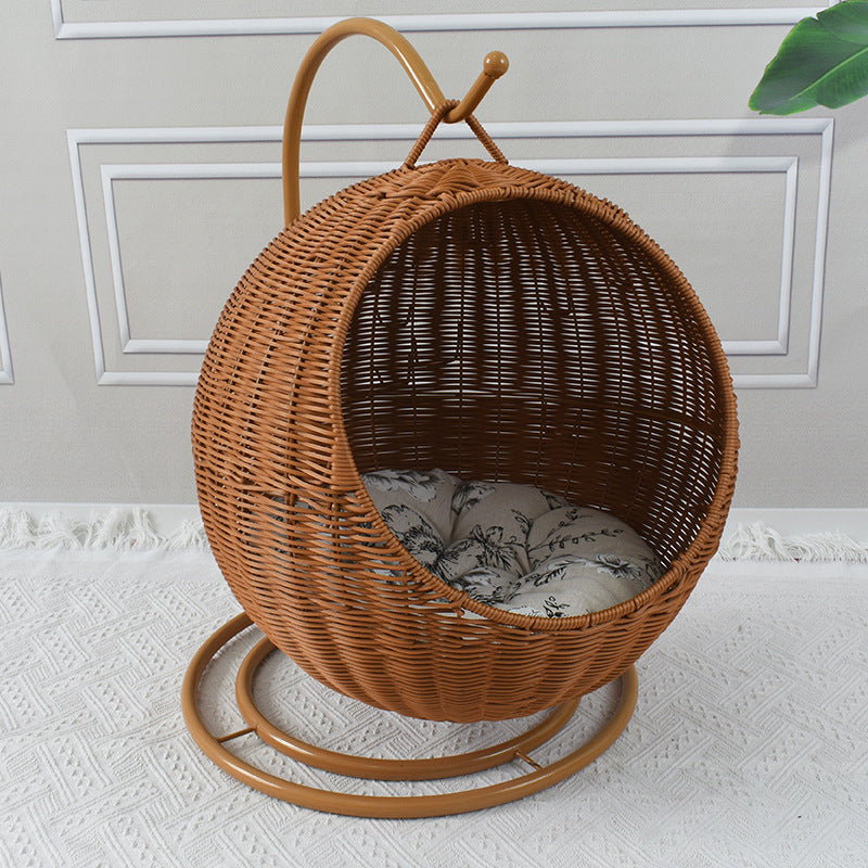 Hängender Rattan-Schaukelstuhl Brehn