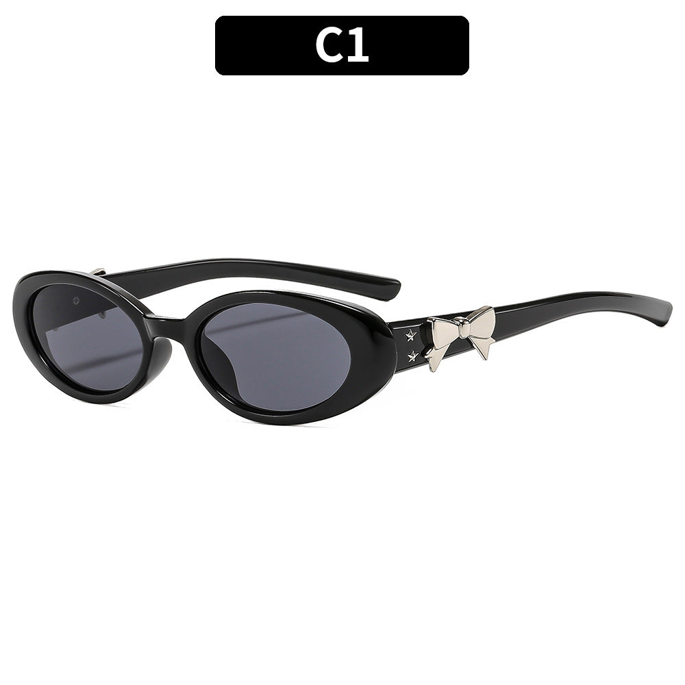 Vintage-inspirierte ovale Rahmen-Sonnenbrille