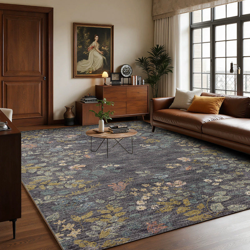 Premium Floral Bestickter Teppich