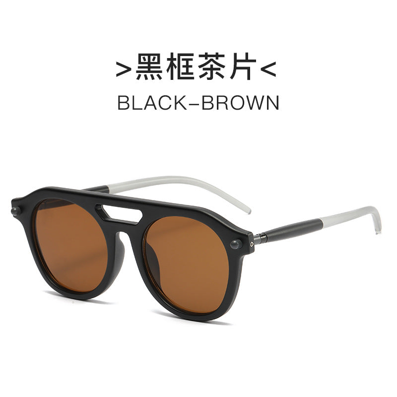 Damen exklusive Sonnenbrille mit auffälligem Schildkrötenmuster und robustem Rahmen Brehn