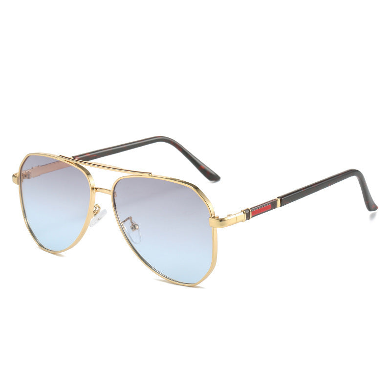 Damen Designer-Sonnenbrille mit ovalem Rahmen und luxuriösen Akzenten Brehn