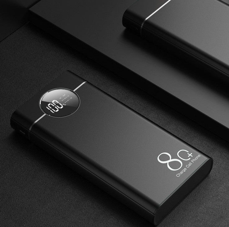 Tragbare Powerbank mit Innovativem Led-Display und Intelligenter Schnellladefunktion Brehn