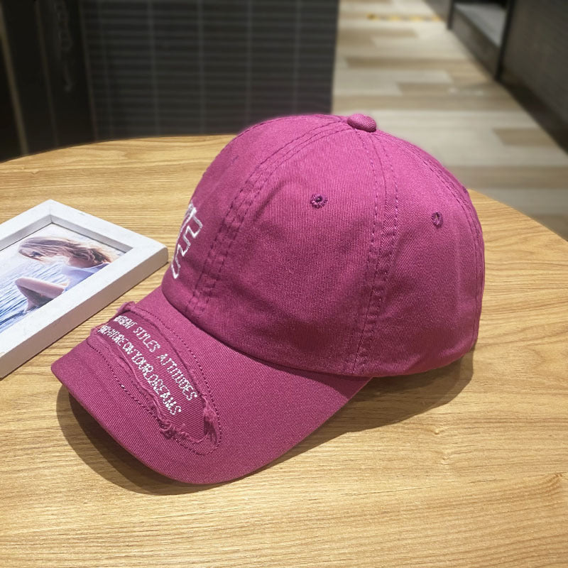 Damen Zerrissene Freizeit Denim Kappe Brehn