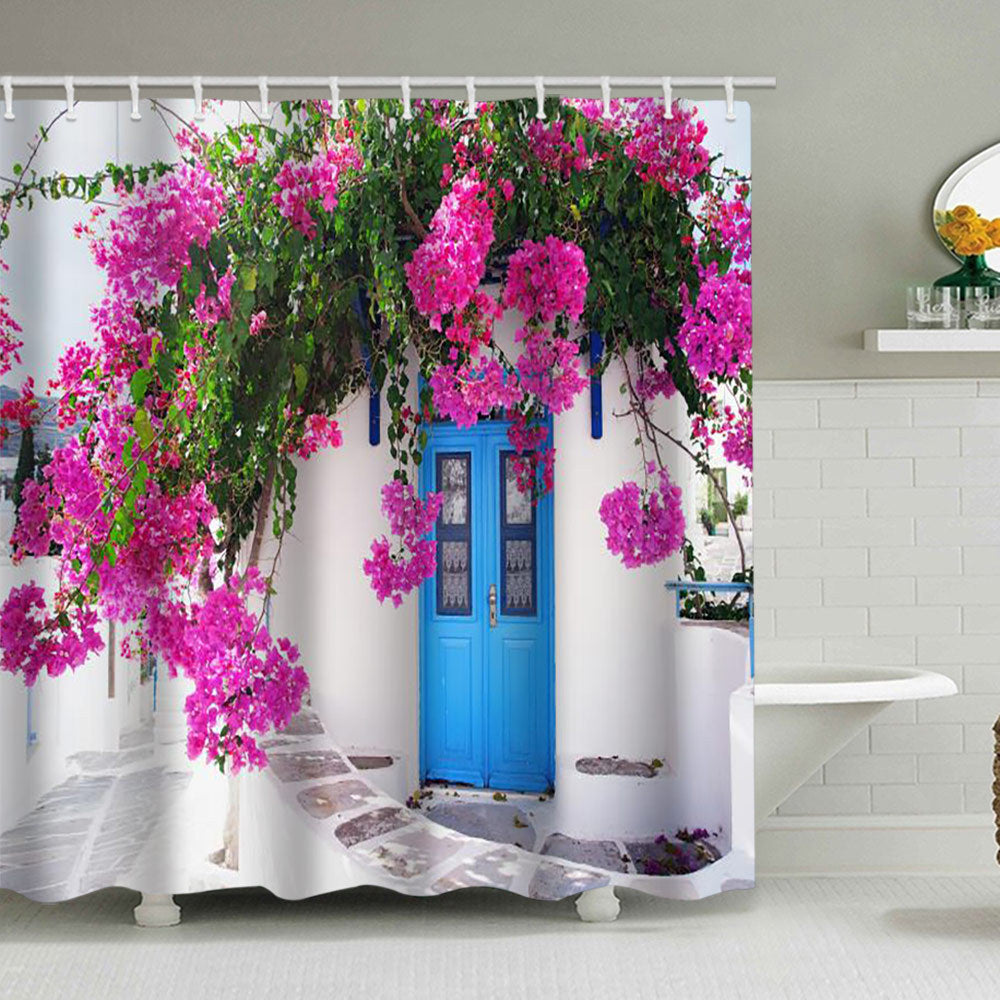 Floral Lane-inspirierte Duschvorhang Brehn