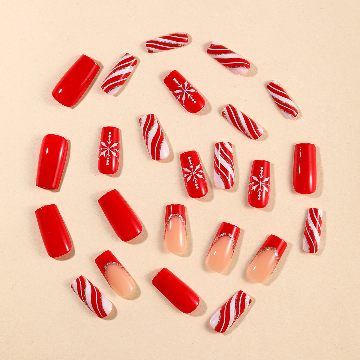 Festliches Winter-Thema Nagelkunstdesign Brehn