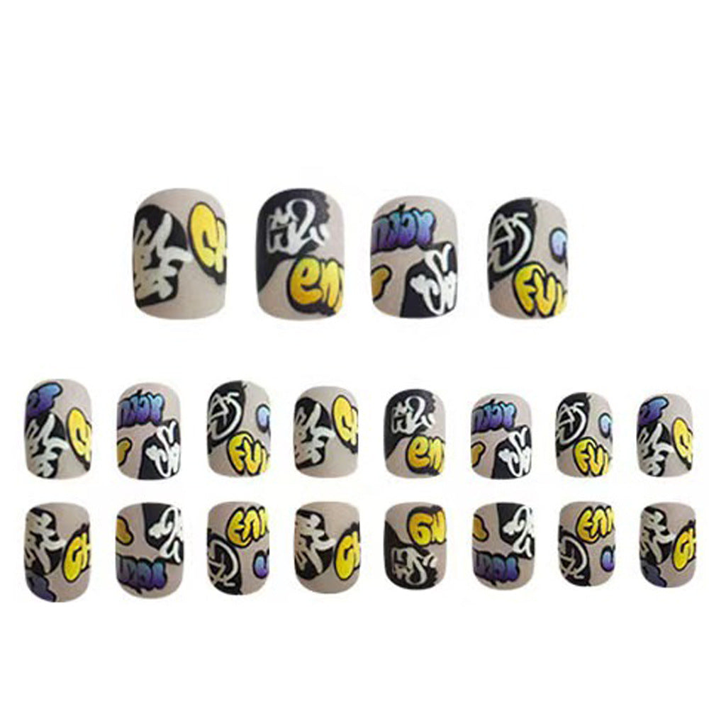 Kreatives Kunstnagelset mit Graffiti-Motiven Brehn