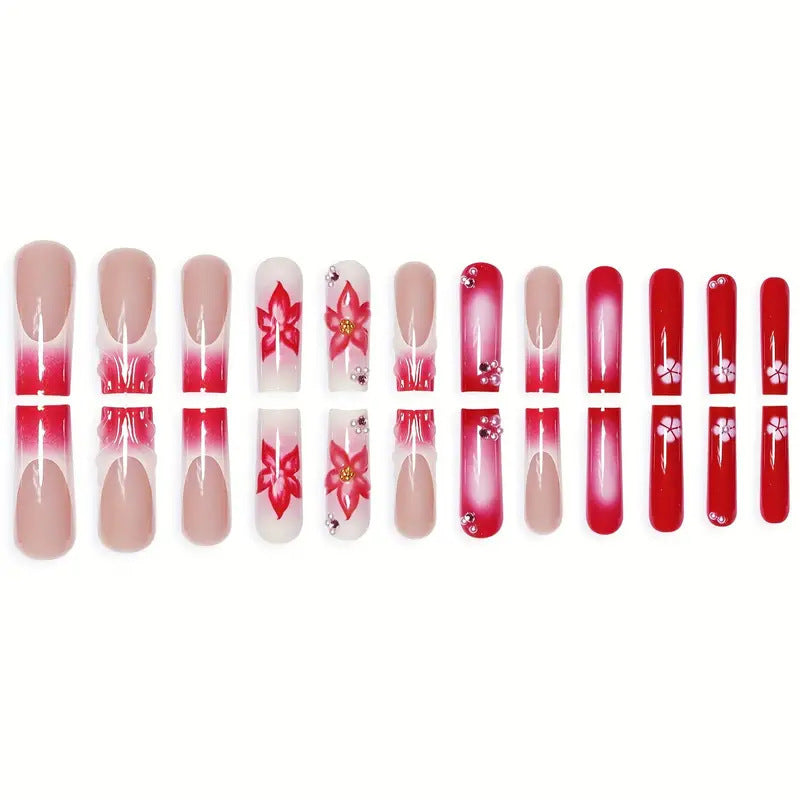 Florale Nagelkunstverlängerungen Brehn