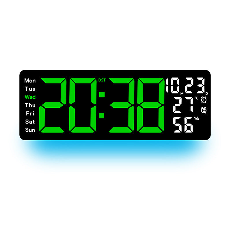 Digitaler Multifunktionswecker mit farbiger LED-Anzeige Brehn