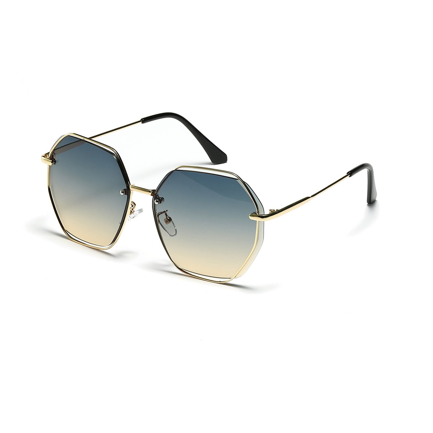 Damen modische achteckige Sonnenbrille mit elegantem Rahmen Brehn