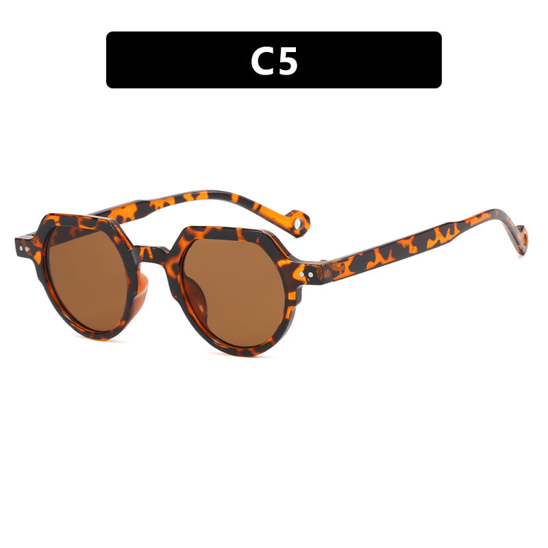 Damen geometrische Sonnenbrille mit schützendem UV-Filter und robustem Rahmen Brehn