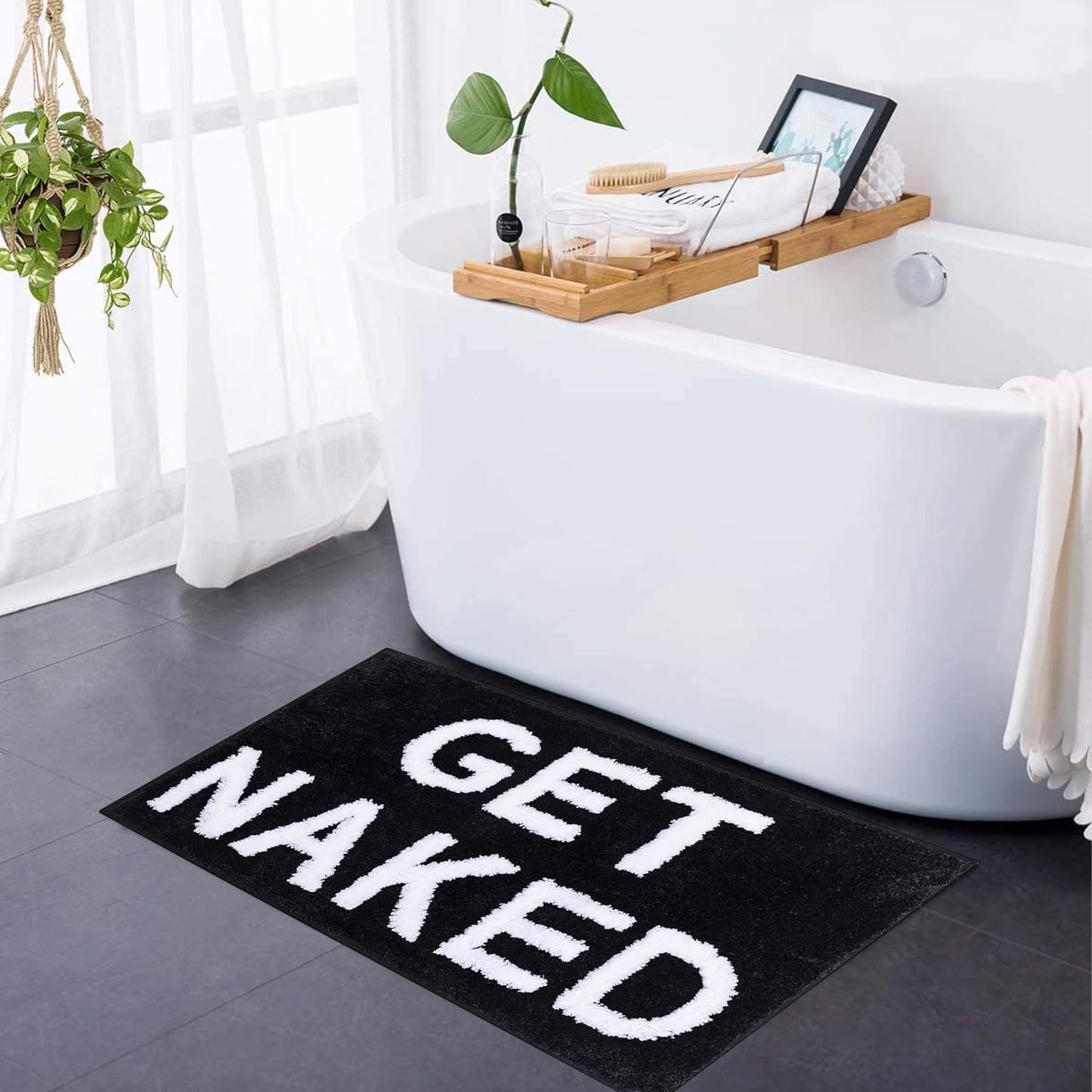 Verspielte Text Badematte Brehn